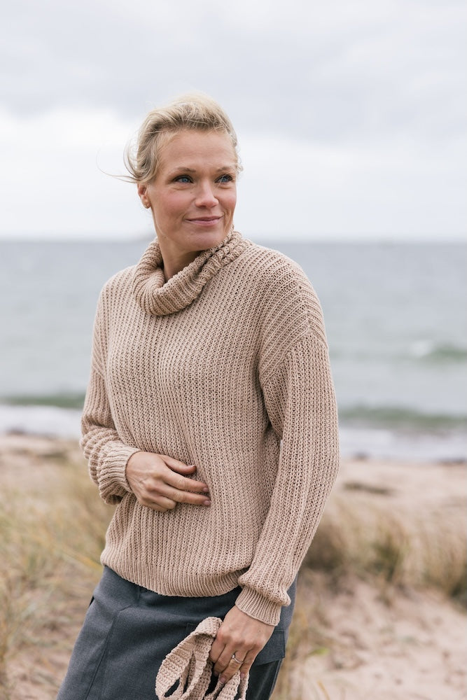 Dyyni Pullover | Sommerpullover im Halbpatentmuster aus Sointu von Novita