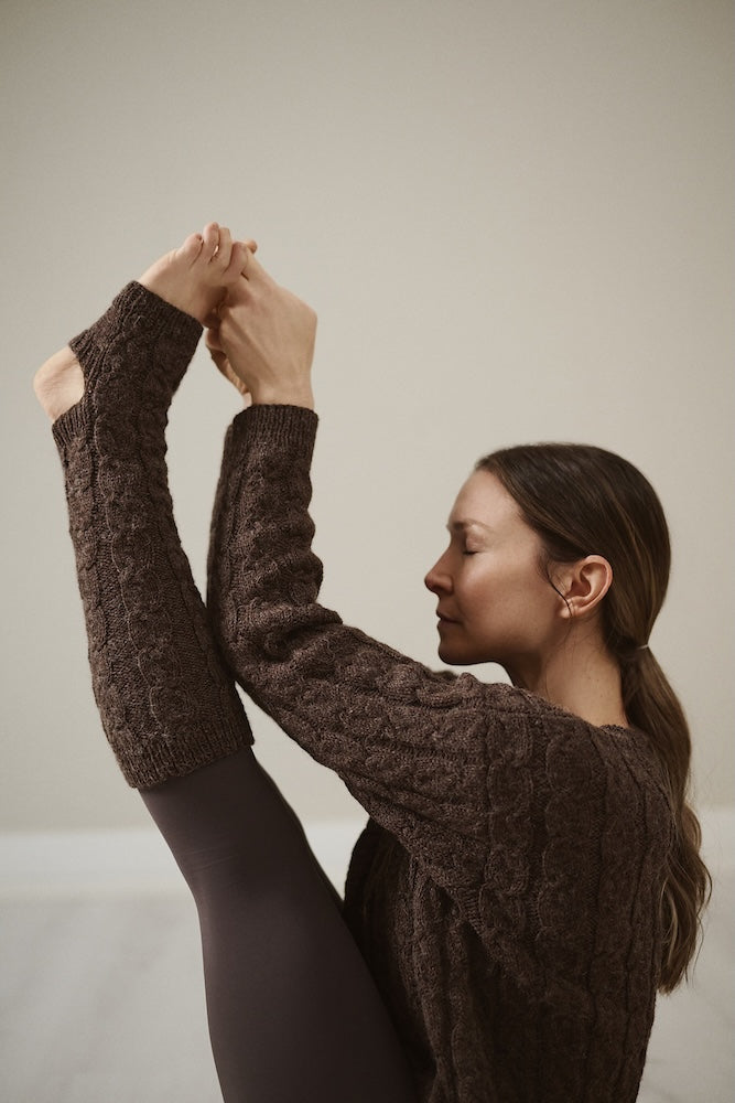 Hetki Yogasocken | zartes Zopfmuster aus Nalle Alpakka von Novita