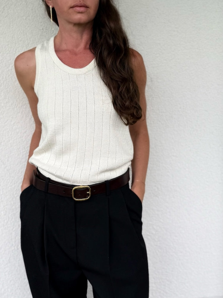 Pinstripe Tank | luftig zarte Streifen aus Pinta von Pascuali