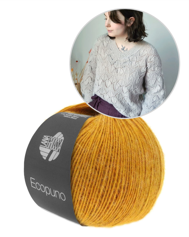 Audrey Borrego Oleander Sweater mit Ecopuno von Lana Grossa 17