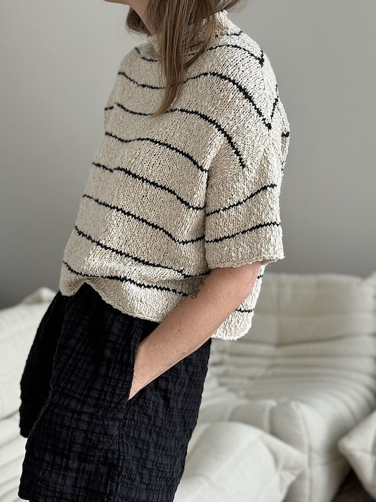 Sea Loop Tee | lässige Streifen aus Cottonwaves von Gepard Garn