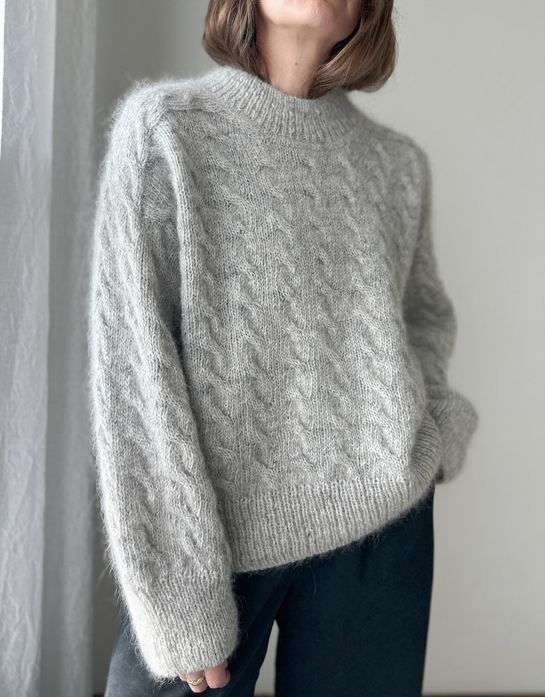 Shoreline Sweater | zartes Muster aus Fjallalopi und Tynn Silk Mohair