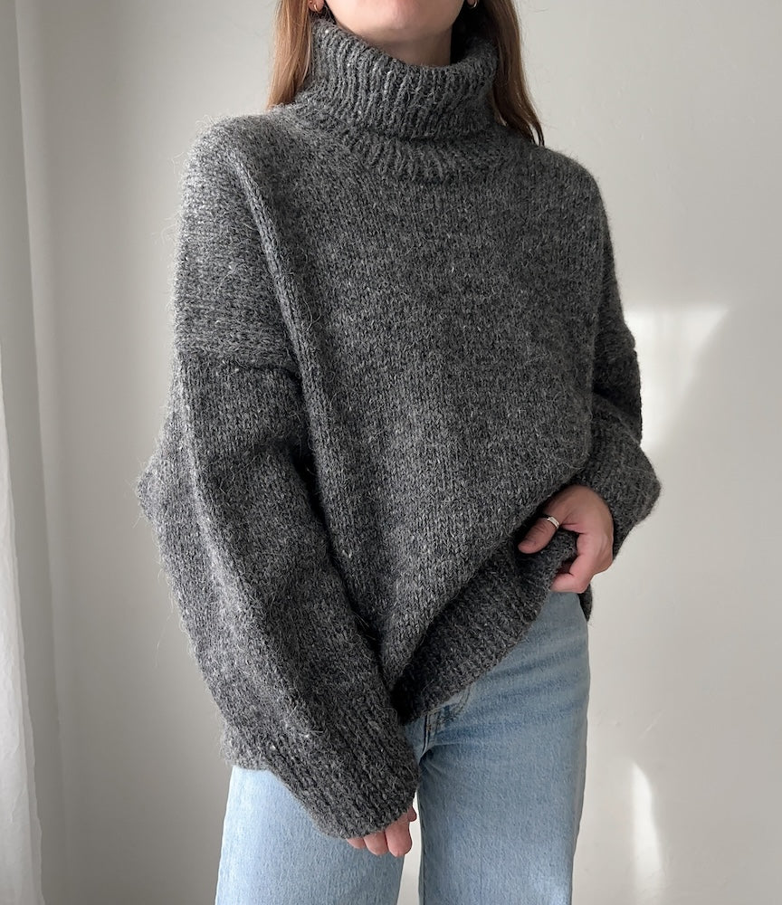 Winters Pullover | warmer Rollkragenpullover aus Lettlopi und Einband von Lopi Island