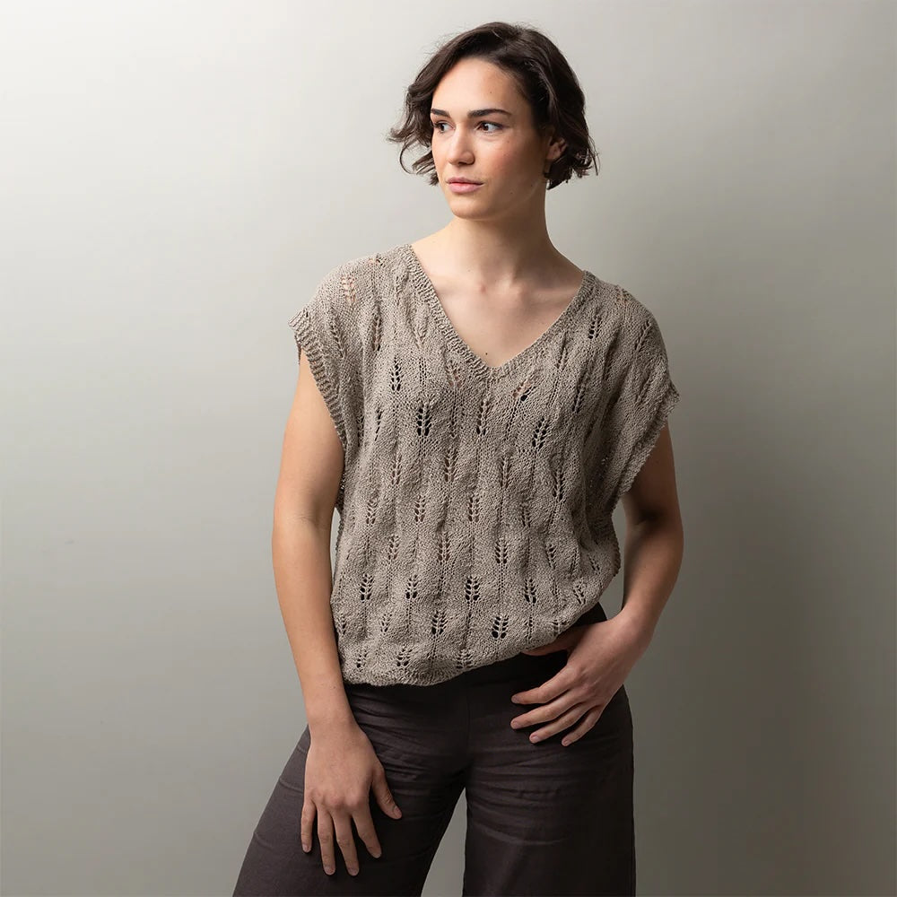 Aspen Leaf Shirt | luftiges Blattmuster aus Nepal von Pascuali