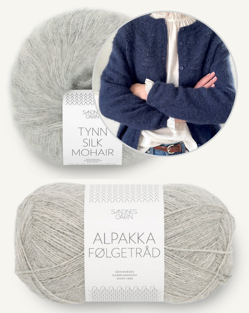 Peacock Cardigan | romantisches Muster aus Alpakka Folgetrad und Tynn Silk Mohair