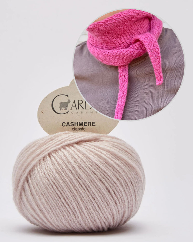 Rabea von gute-garne Pebble Scarf mit Classic Cashmere von Cardiff 14