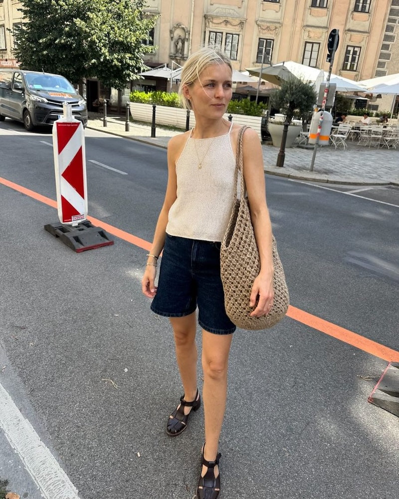 PetiteKnit Audrey Top mit Crealino von Lang Yarns 7