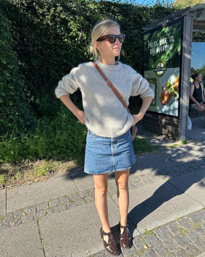 Petiteknit, Monday Sweater mit Tynn Peer Gynt und Tynn Silk Mohair von Sandnes Garn 1