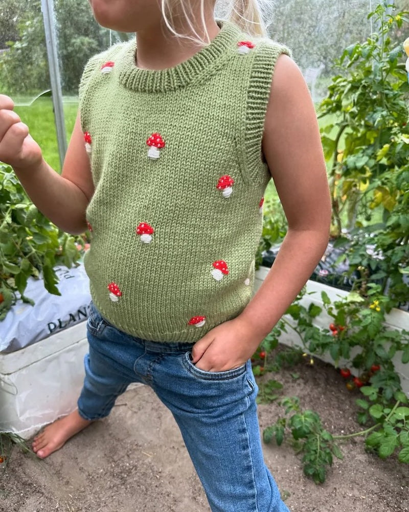 Novice Slipover Kids | classically beautiful slipover made from Double Sunday by Sandnes Garn