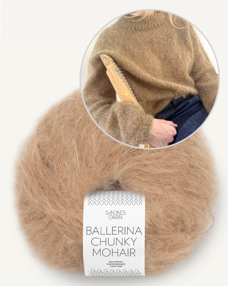 LeKnit Picot Sweater mit Ballerina Chunky Mohair von Sandnes Garn 6