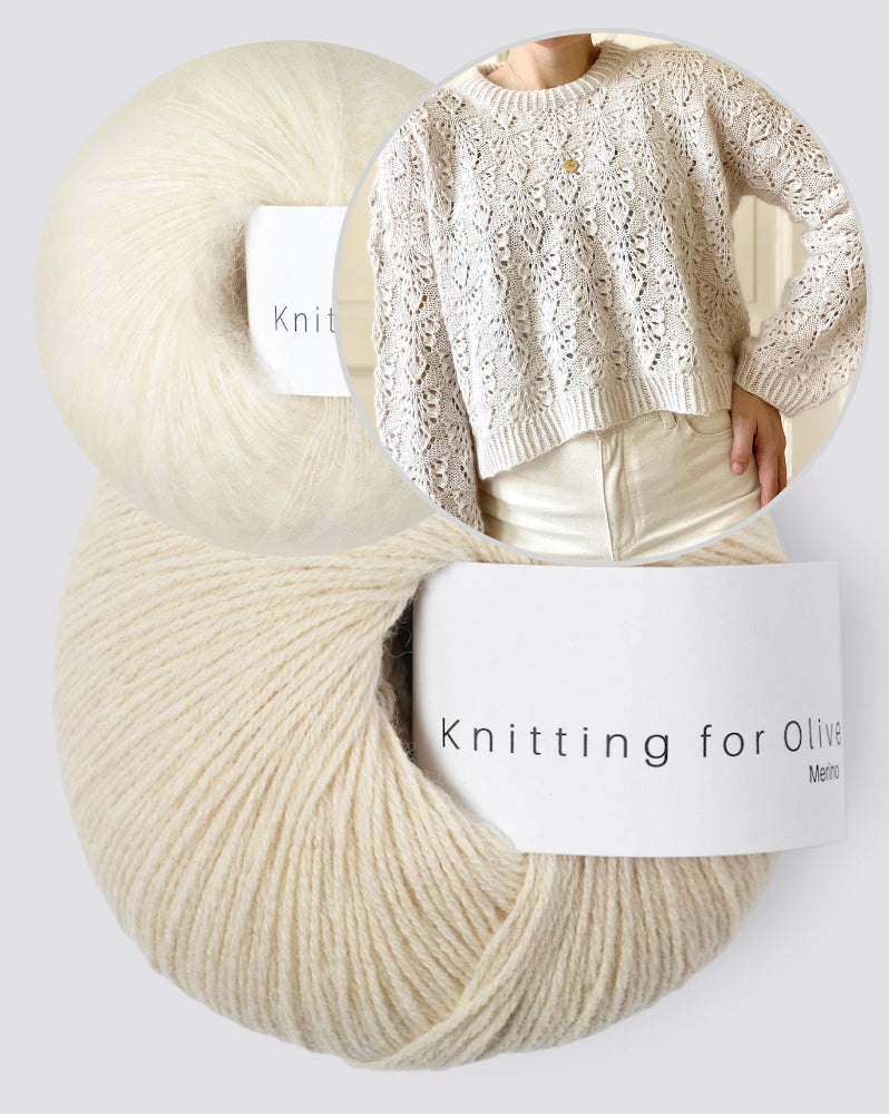 Kolibri by Johanna Pierre Sweater mit Merino und Soft Silk Mohair von Knitting for Olive 13