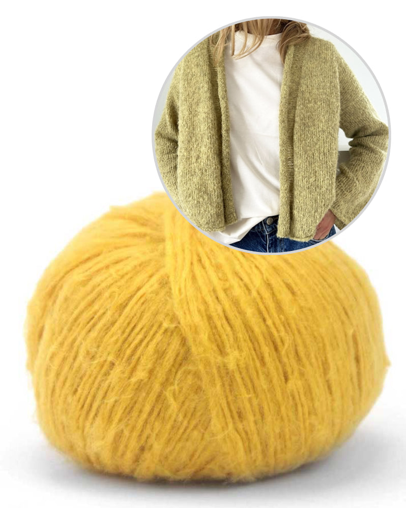 Plain Cardigan light von LeKnit mit Suave von Pascuali 7