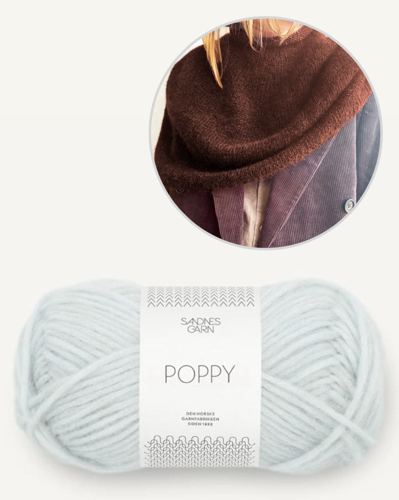 LeKnit Plain Yoke Poncho mit Poppy von Sandnes Garn 11