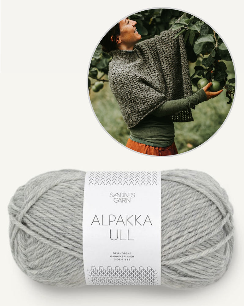 Poncho Akina von Kleinigkeitenliebe mit Alpakka Ull von Sandnes Garn 8