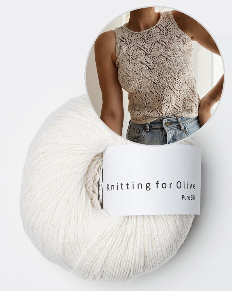 Rodolphe Top Silk Edition | atemberaubendes Lacemuster aus Pure Silk von Knitting for Olive
