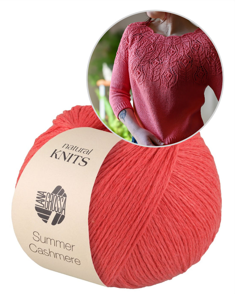 Rosavere Top von Valentina Bogdanova mit Summer Cashmere von Lana Grossa 8