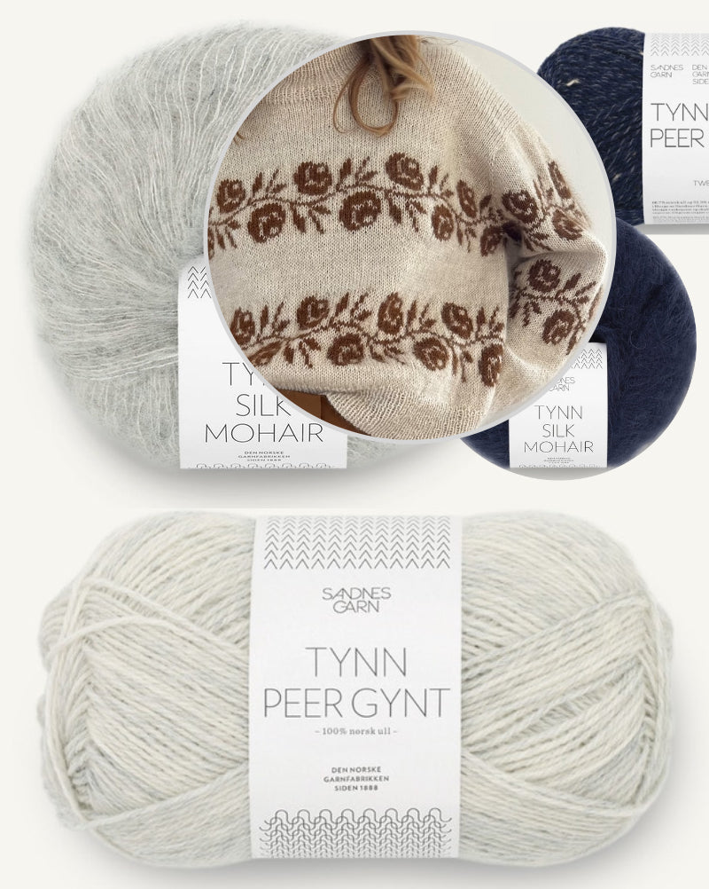 Leknit Rosie Sweater aus Tynn Peer Gynt und Tynn Silk Mohair von Sandnes Garn 12