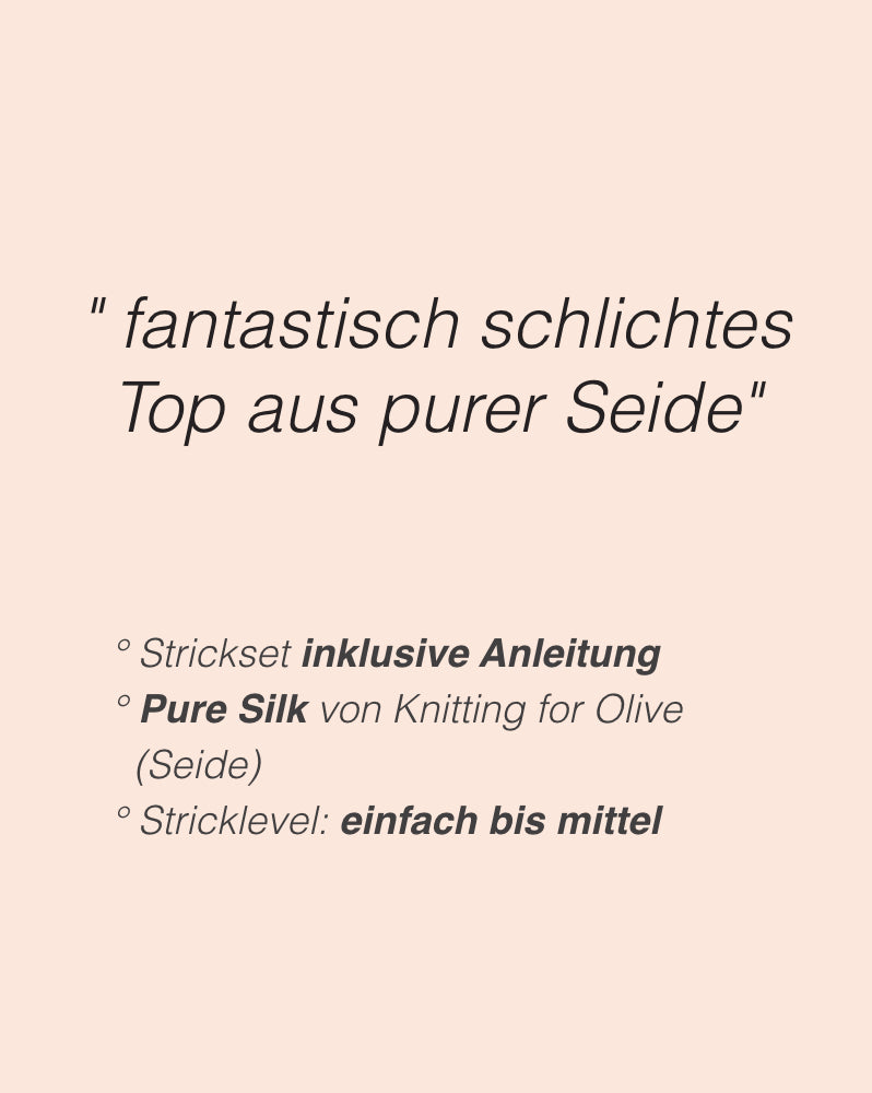 Sabai Top von Paula-m mit zwei Fäden Pure Silk von Knitting for Olive 2