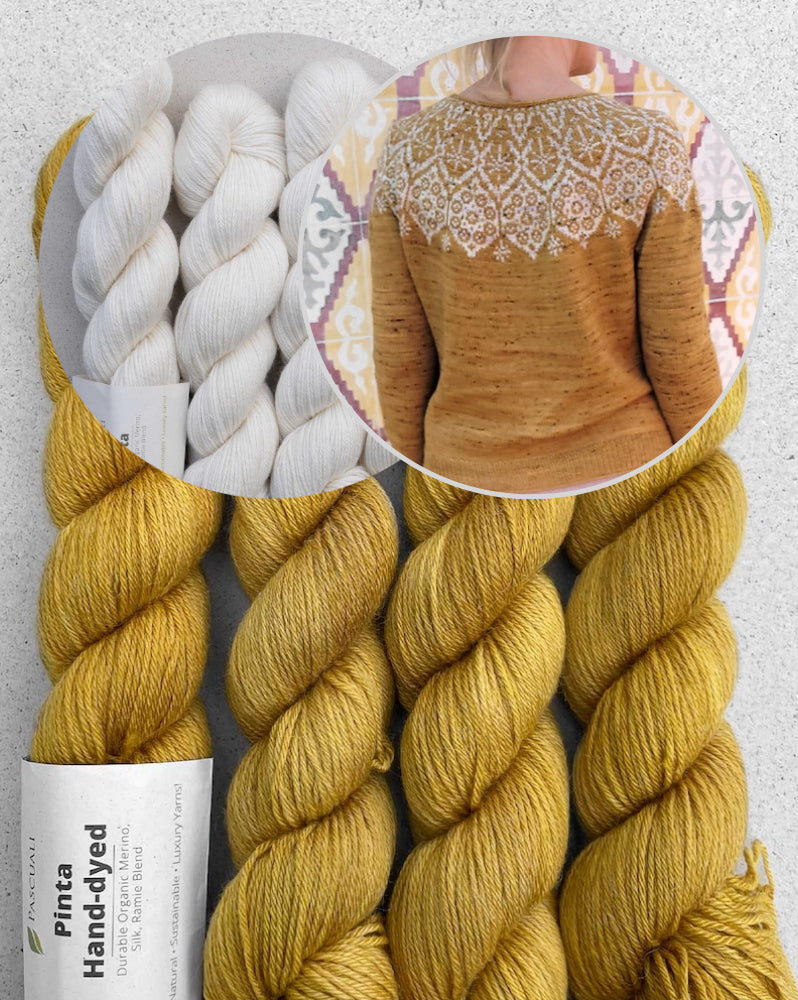 Sagittarii Sweater | romantisch feines Muster aus Pinta von Pascuali