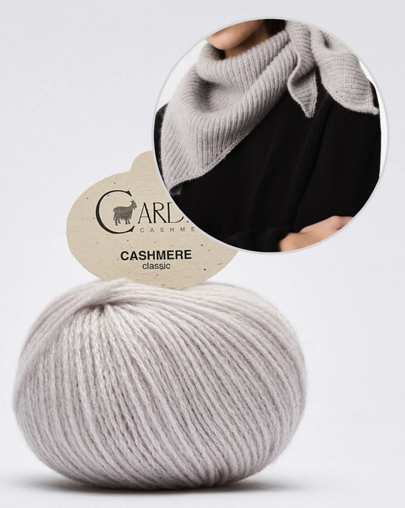 Sailor Scarf | zartes Tuch im Halbpatent mit Classic Cashmere von Cardiff