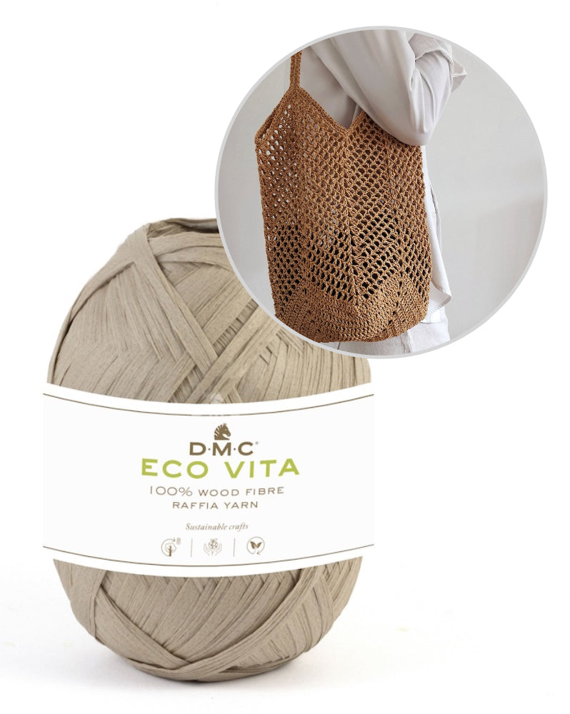 Palula-m Saladan Bag Häkelset mit Eco Vita Raffia von DMC 10
