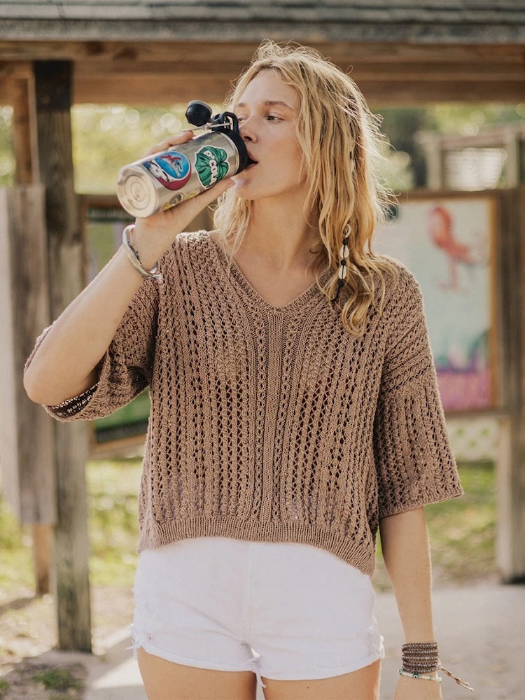 April Bluse | beachy Shirt aus Mandarin Petit von Sandnes Garn