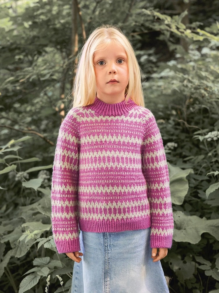 Pull enfant Kleiva | Ensemble de tricot avec instructions imprimées 2411 Norske Ikoner Barn