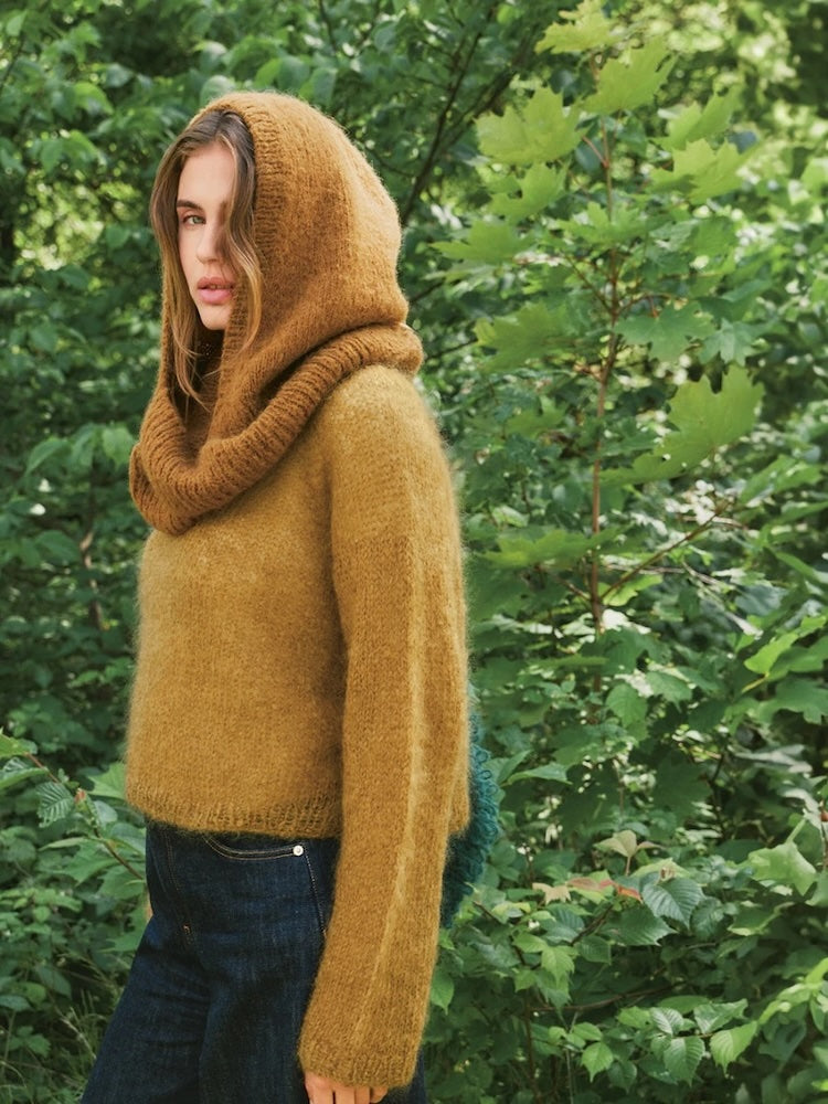 Snuggle Hood | Loop Kapuzenschal aus Borstet Alpakka von Sandnes Garn
