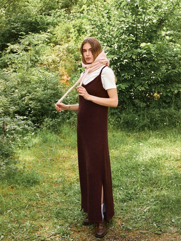 Tie the Hood - Alpakka | Kapuzenschal mit Alpakka Ull und Alpakka Folgetrad von Sandnes