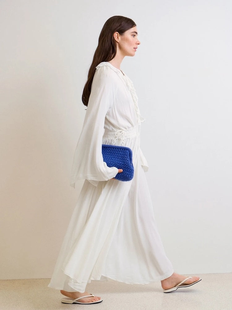 Basket Clutch | gehäkeltes Muster aus Double Sunday und Tynn Silk Mohair von Sandnes Garn