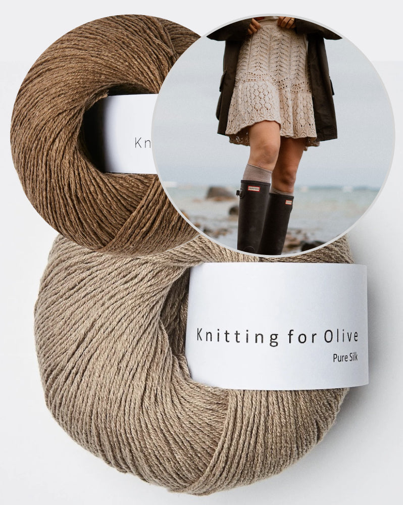 Seashore Skirt | atemberaubend romantisches Muster aus Pure Silk von Knitting for Olive