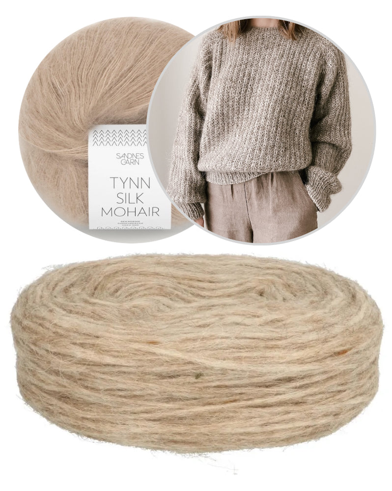 Seasons Sweater von Ozetta mit Plötulopi von Lopi Island und Tynn Silk Mohair von Sandnes Garn 9