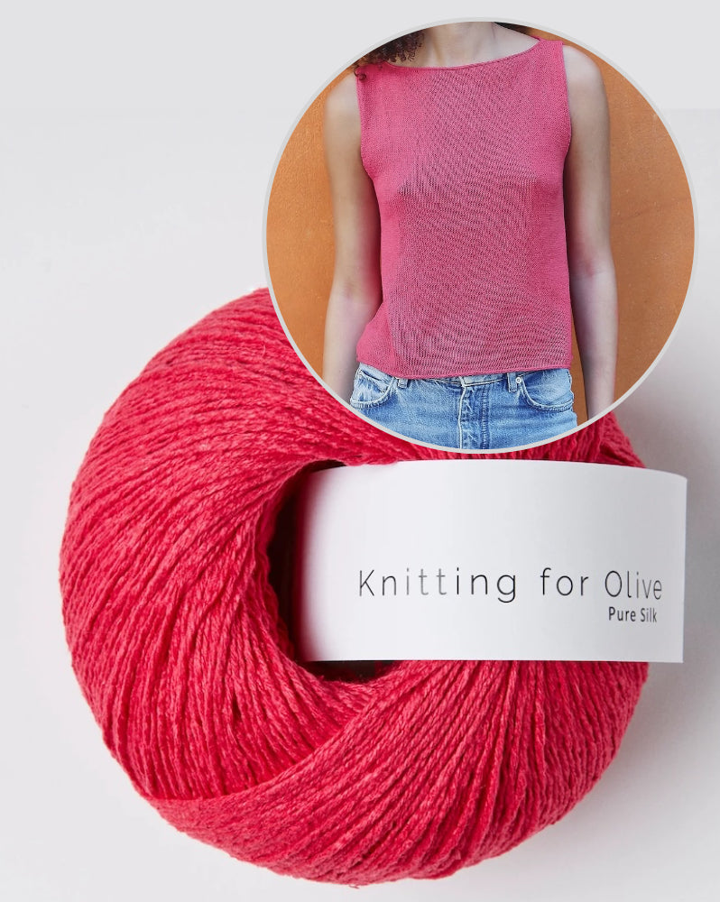 Top Sigrid | ligne A délicate en pure soie de Knitting for Olive