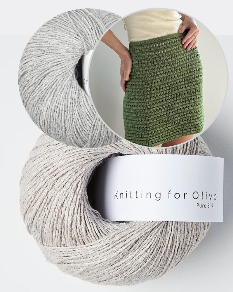 Skirt No. 2 | luftiges Strukturmuster aus Pure Silk und Merino von Knitting for Olive