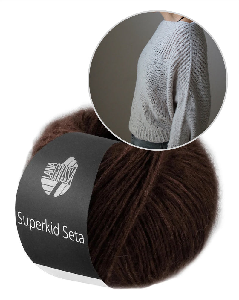 Snow Cloud Sweater | oversize Sweater aus Superkid Seta von Lana Grossa