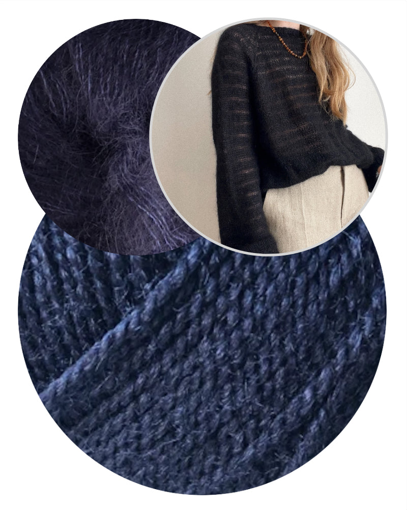 Aegyoknit Sook Moon Sweater mit Wild & Soft und Kid Seta von Gepard Garn 6