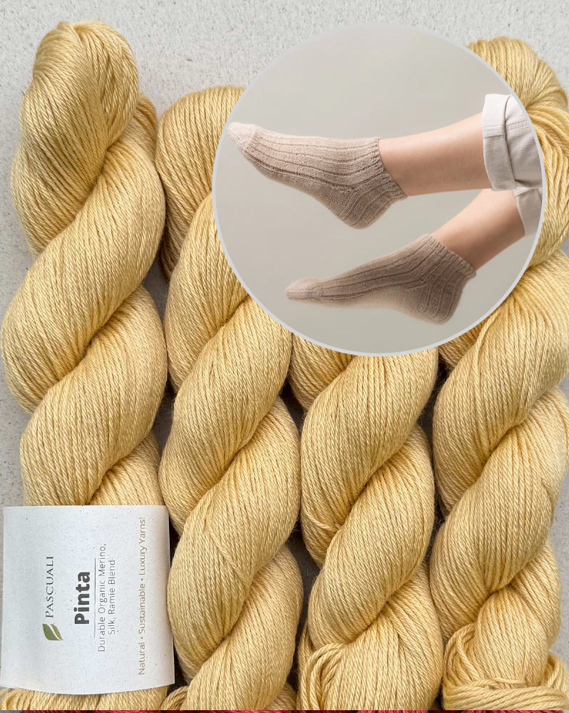 Striped Ankle Socks | zarte Streifen aus Pinta von Pascuali