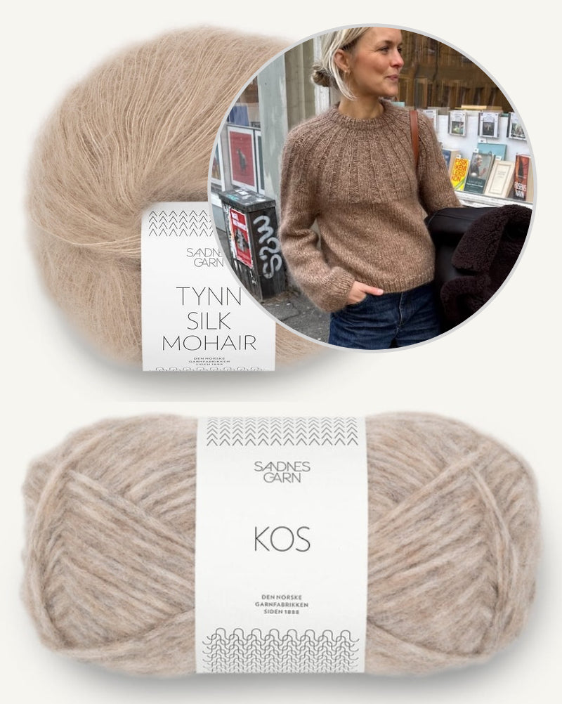 Sunday Sweater | kuschelweicher Pullover mit Kos und Tynn Silk Mohair von Sandnes Garn