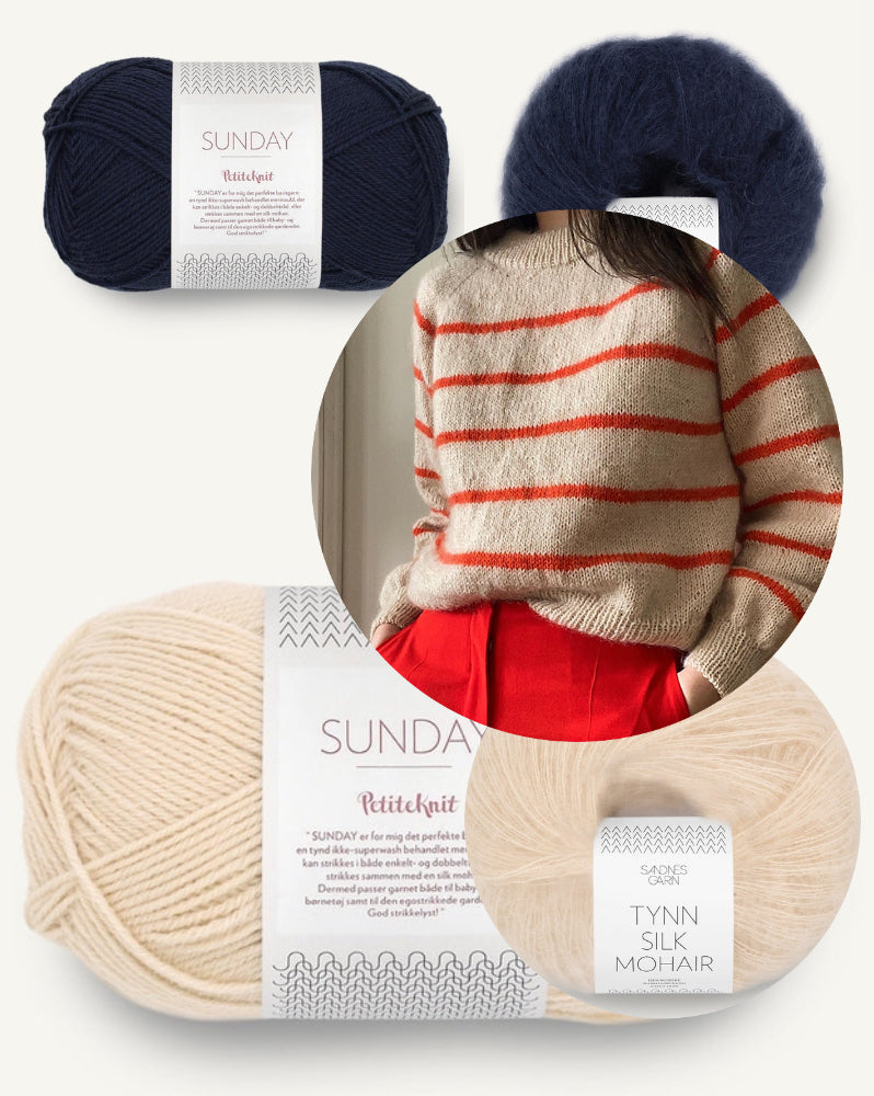 Novemberknits Sunde Sweater mit Sunday und Tynn Silk Mohair von Sandnes Garn 8