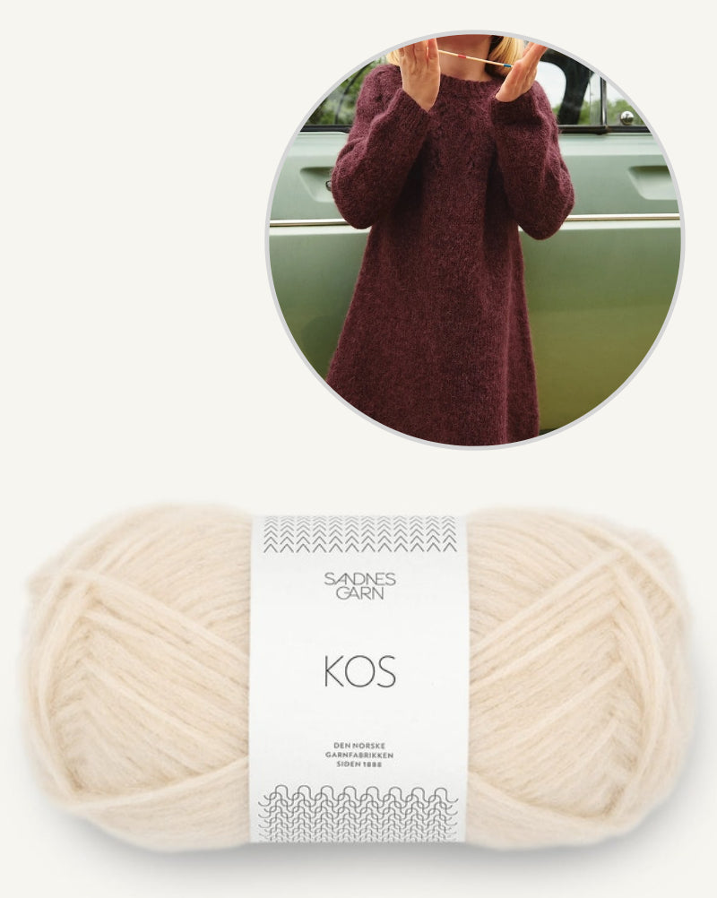 Sweet Pea Dress Sandnes 2506 | feines Muster aus Kos von Sandnes Garn