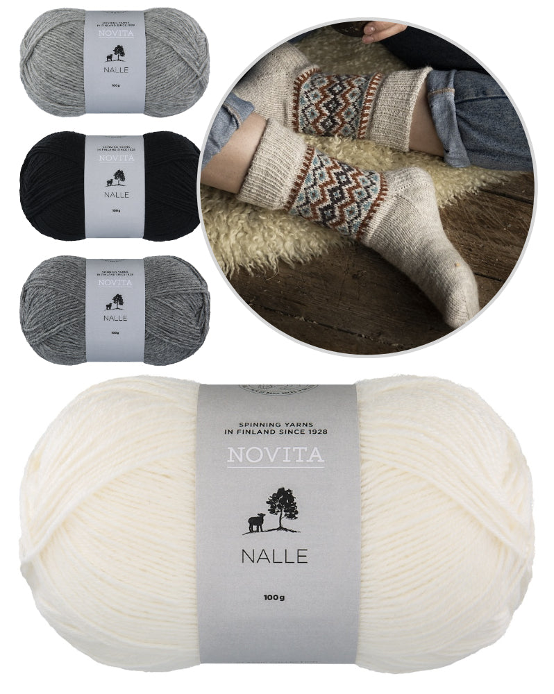 Syysyö Socks von Ronja Hakalehto mit Nalle von Novita 4