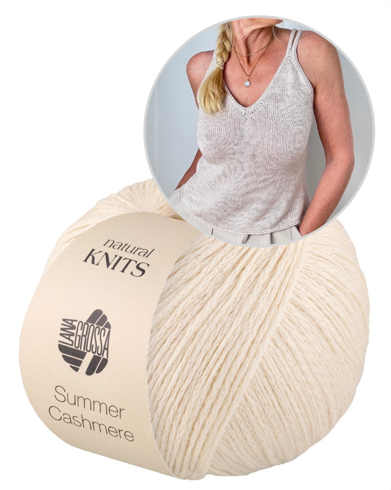 Tagliatelle Top | zartes Trägertop aus Summer Cashmere von Lana Grossa