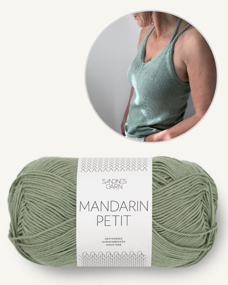 Hinterm Stein Tagliolini Top mit Mandarin Petit von Sandnes Garn 9
