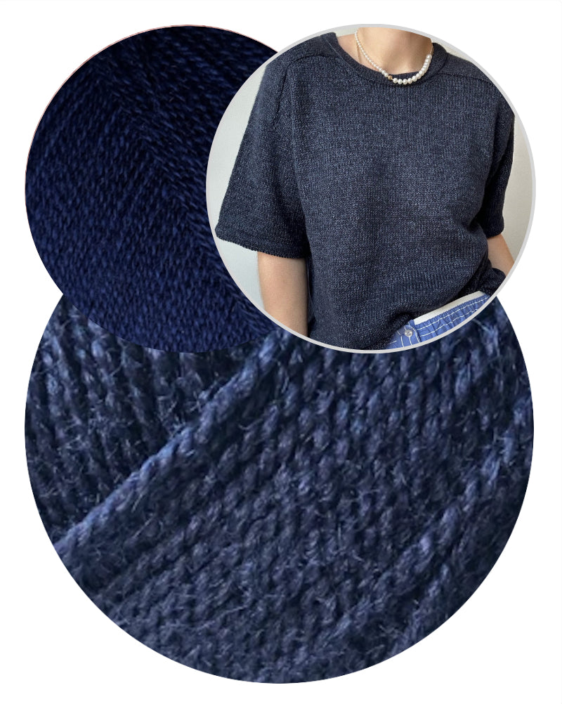 Tee No. 1 | luxuriöses Shirt mit Sattelschultern aus Wild & Soft und Cashmere Lace von Gepard Garn