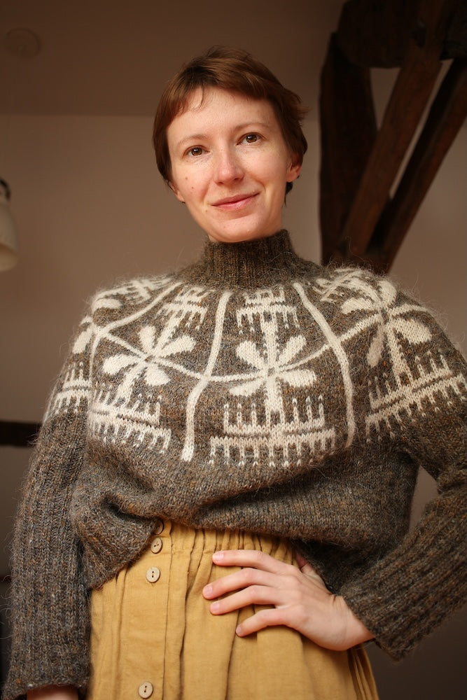 Yardana Pullover | Blüten Norweger mit Plötulopi von Lopi Island