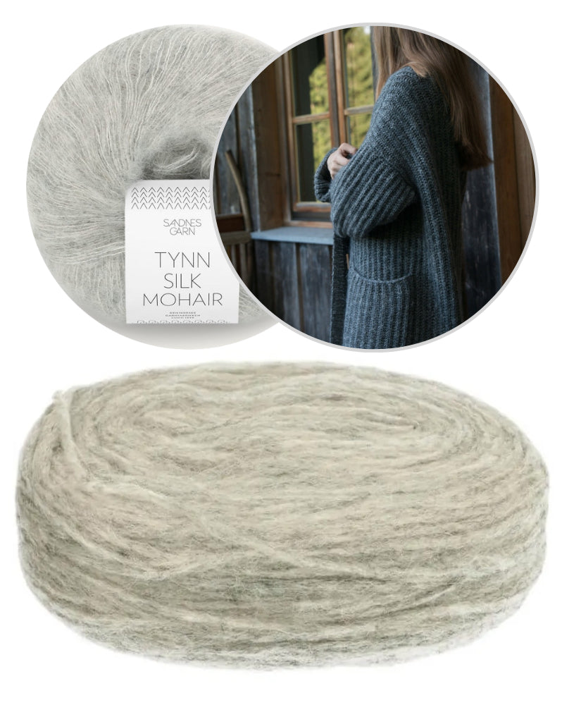 Ulvenknit The Chunkigan mit Plötulopi von Lopi Island und Tynn Silk Mohair von Sandnes Garn 12