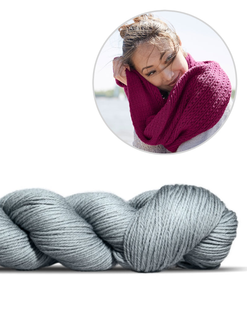 Schlauchschal Toco | feines Muster aus Lovely Merino Treat von Rosy Green Wool