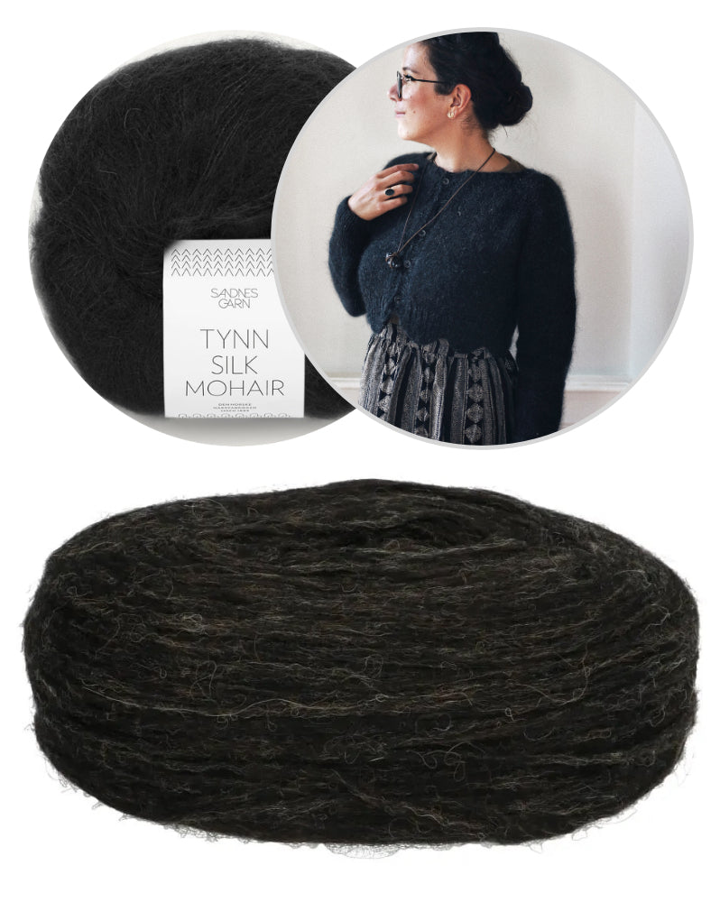 Tulip Cardigan | zarte Musterkante aus Plötulopi und Tynn Silk Mohair