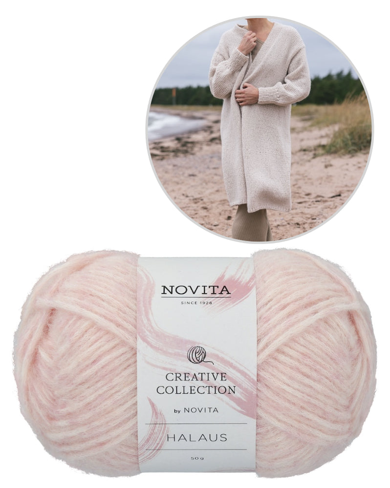 Ulappa Strickjacke | lässiger Basic Cardigan aus Halaus von Novita