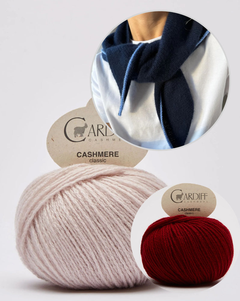 Uma Scarf | zartes, einfaches Kaschmir Tuch aus Classic Cashmere von Cardiff